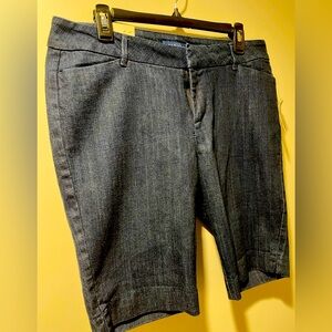OLD NAVY BERMUDA SHORTS, DENIM, SIZE 12
